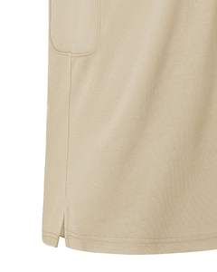 Polo homme beige personnalisé, manches courtes, respirant, en tissu piqué polyester-coton, logo personnalisé, tenue décontractée et professionnelle, OEM - Product Image 6