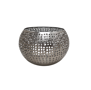 Porte-bougie en fer décoratif en gros Nouveau design Pot à bougie blanc couleur PC pour le salon fait à la main en vrac - Product Image 3