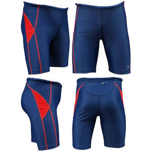 กางเกงขาสั้นรัดรูปแห้งเร็วสำหรับผู้ชายขนาดพลัสไซส์ลายพื้น - Product Image 1