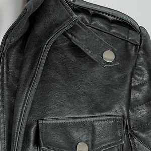 แจ็กเก็ตจักรยานหนังสำหรับผู้ชายเสื้อแจ็กเก็ตจักรยานหนังสำหรับผู้ชายดีไซน์ใหม่ - Product Image 3