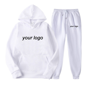 ชุดวอร์ม2ชิ้นให้ความอบอุ่นมี16สีสำหรับผู้ชาย/ผู้หญิงชุดวอร์มผ้าฟลีซแบบหลวมชุดออกกำลังกายแบบมีฮู้ดชุดคู่ - Product Image 6