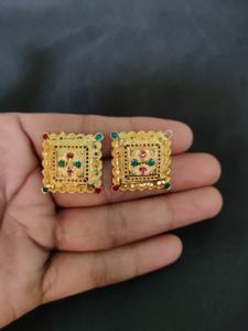 Super Selling Trendy Style Earrings <b>Set</b> with 22CT Gold Plated Earrings <b>Jewelry</b> <b>for</b> <b>Women</b> Wear by Indian Exporters - Product Image 3
