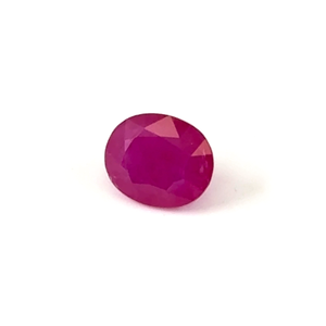 Rubis du Mozambique naturel non traité 6,36 carats, qualité AAA, taille ovale, tourmaline rouge, verre diamanté poli, traité thermiquement, certifié IGI - Product Image 3