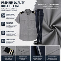 Uniforme de sécurité pour homme sur mesure, style polo, polyester/coton, tissu respirant de haute qualité, coutures renforcées, confortable
