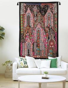 พรมแขวนผนังฮิปปี้ตกแต่งผนังที่สวยงามเย็บปะติดปะต่อกันตกแต่งผนังที่ทำด้วยมือตกแต่งผนังวินเทจพรมที่ไม่ซ้ำกันปัก - Product Image 4