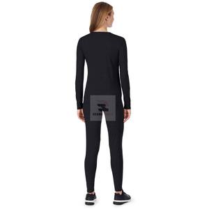 Haut à col ras du cou à manches longues pour femme avec logo personnalisé - Product Image 3