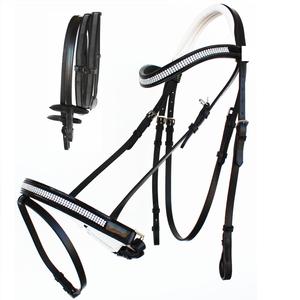 Fabricante de Bridas para Caballos SidePull de Cuero Genuino con Tamaño Personalizado y Bordado de Logotipo - Product Image 1