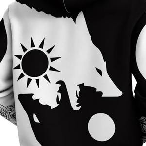 Sudadera con capucha de algodón y poliéster con logotipo personalizado, sublimación, ropa de pareja, Sudadera con capucha de impresión completa de gran tamaño para hombres de alta calidad - Product Image 6