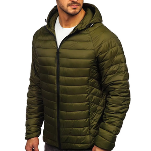 Veste bouffante à manches longues personnalisée de haute qualité pour hommes vestes coupe-vent d'hiver vêtements d'extérieur matelassés à la mode décontractée - Product Image 3