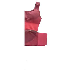 Conjunto de Dos Piezas de Leggings y Sujetador Deportivo de Yoga con Cuello en U de Alta Sujeción para Mujer, Tirantes Ajustables, Secado Rápido, Ecológico, Spandex/Nailon en la Parte Delantera - Product Image 5
