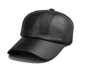 2025 alta calidad al por mayor Original cuero negro liso sombrero hebilla espalda hombres sombreros cuero moda sombrero - Product Image 2