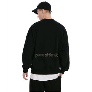 Conjunto Deportivo de 2 Piezas con Cuello Redondo, Ropa Deportiva Urbana para Hombre, Logotipo Personalizado, Letra Reflectante, 100% Algodón, Secado Rápido, Transpirable - Product Image 5