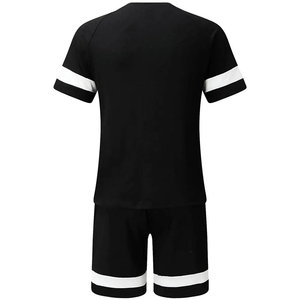 Conjunto personalizado de hombre a precio de mayorista, traje transpirable, camiseta de manga corta y pantalones cortos, conjunto doble de dos piezas, conjunto deportivo de dos piezas para hombre - Product Image 2