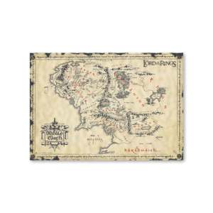 Póster de Pared del Señor de los Anillos, Mapa de la Tierra Media, Exhibición Elegante para Fanáticos - Product Image 4
