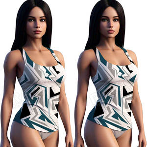 Camiseta sin Mangas para Mujer, Elegante, con Logotipo Tejido en la Parte Delantera, Transpirable y Cómoda, Corte Ajustado, para Uso en Interiores y Exteriores - Product Image 5