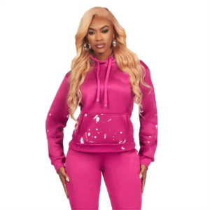 2025 Unisex Cotton Sweat Suit New Design OEM Wholesale Solid <b>Colour</b> Custom Unisex women Tracksuits Long Hoodie with XL Size - Product Image 1