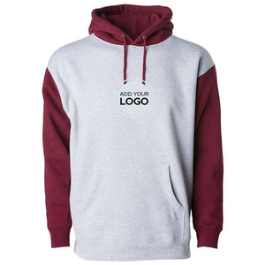 Vente en gros de sweat-shirt à capuche rose poussiéreux Independent Trading Co 80% coton 20% polyester - Product Image 6