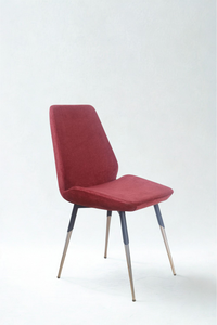 Modern <b>Dining</b> Room Set, Luxury Marble Pattern Table and 4 Colorful Velvet <b>Chairs</b> (2 <b>Red</b>, 2 Grey), Wholesale Cafe Restaurant Home - Product Image 5