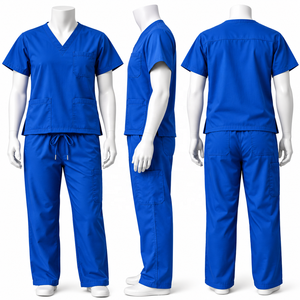 Ensemble de blouses d'hôpital unisexe en satin robuste ODM avec logo personnalisé, détection d'aiguilles et fusion sans couture - Product Image 3