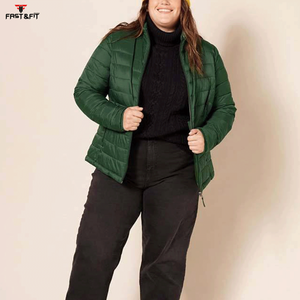 Chaqueta Acolchada de Algodón Transpirable con Cuello Alto y Manga Larga para Mujer, Precio Económico al por Mayor, con Cierre de Cinturón - Product Image 4