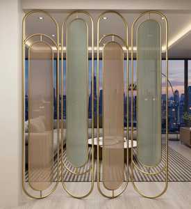 Lựa chọn sang trọng: phân vùng kim loại sang trọng hiện đại | cao cấp thép không gỉ phòng chia phân vùng tùy chỉnh phân vùng thép không gỉ - Product Image 2