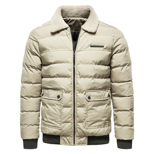 Veste d'hiver matelassée réversible imperméable pour homme, style dernier cri, qualité supérieure, avec col à capuche et logo frontal, idéale pour l'extérieur - Product Image 2