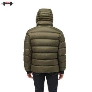Veste matelassée en toile respirante de haute qualité, coupe régulière, délavée, pour homme, facile à laver, vente personnalisée - Product Image 6