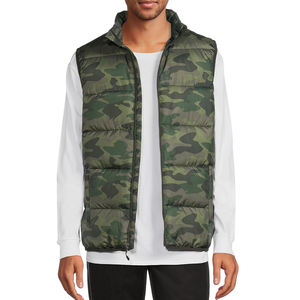 เสื้อกั๊กกันหนาวน้ำหนักเบาสำหรับผู้ชายเสื้อกั๊กขนเป็ดสไตล์ลำลองไซส์ใหญ่พิเศษทำจากผ้าใบ - Product Image 1