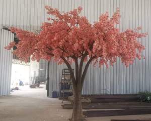 DREAMLIKE Nouvelle Arrivée Arbres Artificiels à Fleurs de Cerisier Blanc Tronc en Métal Doré pour Entrée et Toile de Fond Décoration de Mariage - Product Image 1