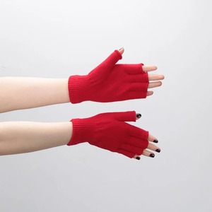 Gants de travail en tricot sans doigts mi-doigts, chauds pour l'hiver, extensibles, pour femmes et hommes, accessoires de cyclisme - Product Image 3
