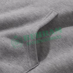 Sweat à capuche en molleton bouclette français de haute qualité 500 g/m², personnalisable avec logo imprimé, doublure 100 % coton, uni - Product Image 4