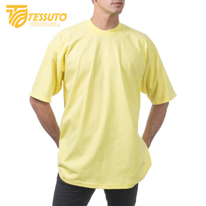 Venta al por mayor 2025 verano Streetwear Unisex Heavy Cotton Oversize camiseta para hombres 220 gramos Casual tejido hombres verano Streetwear - Product Image 3