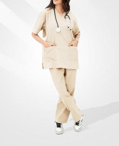 Nouvelle conception de tenue médicale en tissu extensible, uniformes d'hôpital, uniformes d'infirmière, ensembles de blouses médicales, tenues de travail unisexes pour l'été - Product Image 4