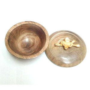 ชามไม้สไตล์อะคาเซีย,เครื่องใช้บนโต๊ะอาหารสำหรับตกแต่งบ้านชามไม้แบบดั้งเดิมสำหรับแป้งโดว์ - Product Image 4