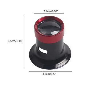 Draagbare Monoculaire Vergrootglas <span class=keywords><strong>5x</strong></span>/10x/15x/20x Vergrootglas Horlogemakers <span class=keywords><strong>Loupe</strong></span> Lens Juwelier Horloge Oog Len Reparatie Tool - Product Image 4