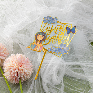 Decoración exquisita hecha a mano para pastel de cumpleaños y bodas, nuevo diseño de flor, adorno <span class=keywords><strong>Sexy</strong></span> para chica - Product Image 4