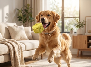 LadyToys Chew-Proof Puzzle Cube – Distributeur de nourriture interactif à libération lente, jouet pour chien en caoutchouc - Product Image 4