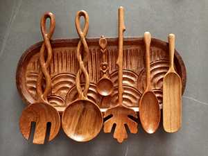 Cuillère en bois naturel-Le choix élégant pour vos repas! - Product Image 3