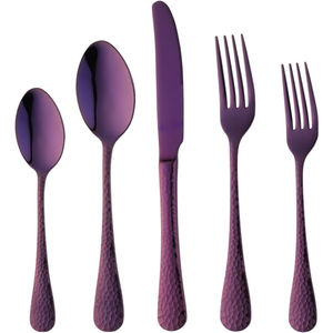 Fabricante de cubiertos de acero inoxidable al por mayor de larga duración en la India Cuchara Tenedor Cuchillo Juego de cubiertos PVD dorado para fiesta regular - Product Image 3