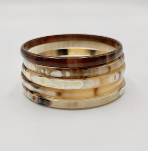Hecho a mano de calidad superior forma única cuerno de búfalo cuerno de buey Tringle brazaletes Pulseras de Moda naturales para Mujeres Cristianas - Product Image 3