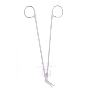 Ciseaux chirurgicaux angulaires 19 cm en acier inoxydable allemand, outil de microchirurgie, instrument de précision CE ISO, chirurgie générale - Product Image 5