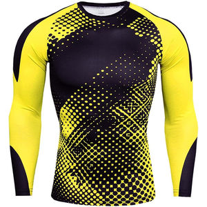 Rashguard de MMA de sublimation pour l'extérieur, respirant, compression, salle de sport, fitness, rashguard pour hommes, rashguard anti-UV pour hommes - Product Image 5