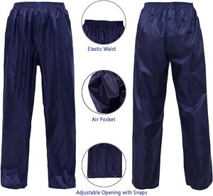 Combinaison de pluie imperméable légère pour hommes et femmes, vêtements de pluie pour activités de plein air, ferme, pêche, moto - Product Image 4