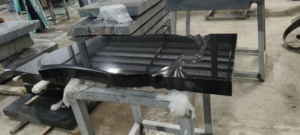 Dalles de granit durables et écologiques gravées brun moderne, sol de la cour de l'hôpital, cuisine, villa, salle de bains, salon hôtelier - Product Image 4