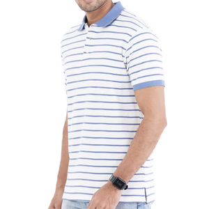 เสื้อโปโลผู้ชายสำหรับฤดูร้อน ผ้าบาง ปกพับได้ อเนกประสงค์ ถัก สีพื้น เรียบง่าย สไตล์ผู้ใหญ่ ใส่ทำงาน ไม่เป็นขุย - Product Image 5