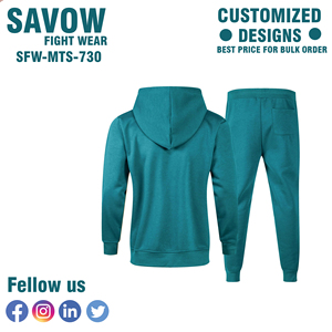 Vente en gros sur mesure Survêtements zippés Ensemble de vêtements de sport en polyester pour hommes Femmes Jogging Entraînement Mode Décontracté Deux Pièces Athlétique - Product Image 3