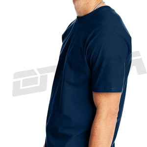 T-shirt à manches courtes pour hommes coupe décontractée haut en coton style streetwear t-shirt uni pour usage quotidien logo imprimé ou brodé personnalisé - Product Image 6