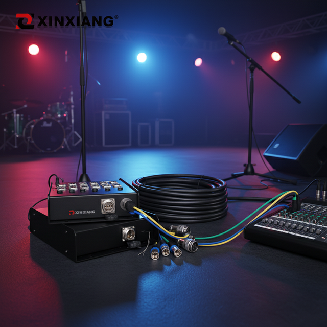 Male Female Xlr 8 Channel Stage Cable Box Snake Cable Box