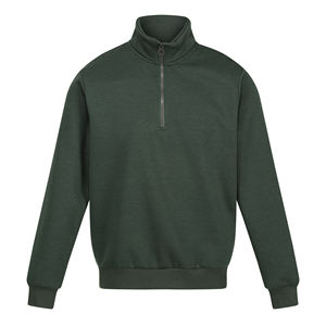 Sweat-shirt à fermeture éclair respirant de haute qualité sur mesure pour hommes de couleur unie/Sweat-shirts en coton mélangé au meilleur prix - Product Image 5