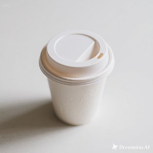 Taza de papel ecológica con tapa 16 oz 100 paquetes - Product Image 4